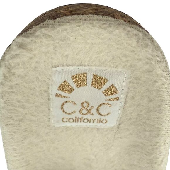 C&C California Women's Black Zoe Sherpa Adjustable Strap Sandals size 10 - Picture 5 of 7